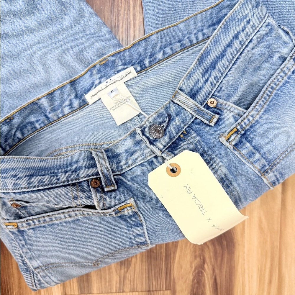 Free People x Trina Fix Collab Reworked Sailor Jeans - Picture 8 of 10